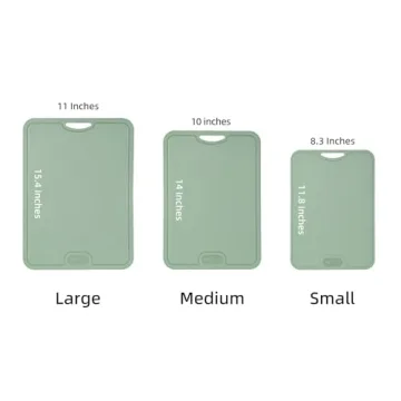 Flexible TPU Cutting Board Set of 3, Dishwasher Safe & Non-Toxic