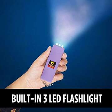 Guard Dog Pepper Spray Stun Gun Combo Pack - Self Defense Keychain Set, Personal Safety Devices for Women, Home Defense & Self Defense Kit, 0.5 fl oz