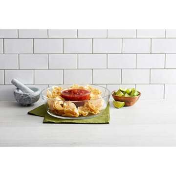Mikasa Napoli Chip and Dip Set, 11-Inch, 2-Piece, Clear