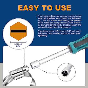 Steelsoft Heavy Duty Hose Clamp 3/4 to 1-1/4 inch