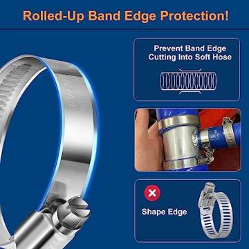 Steelsoft Heavy Duty Hose Clamp 3/4 to 1-1/4 inch