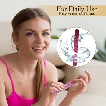 Glitter Colorful Nail File Strips for Manicure & Pedicure