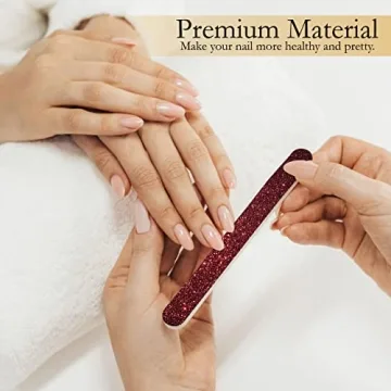 Glitter Colorful Nail File Strips for Manicure & Pedicure