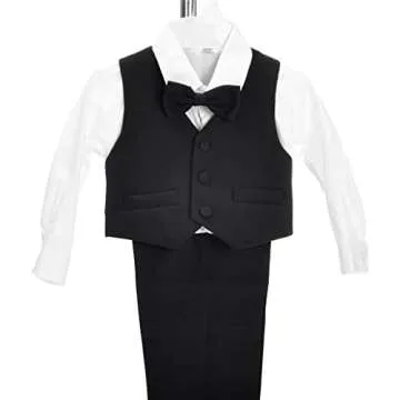 Dressy Daisy Toddler Boy Tuxedo Set 5 Pcs Formal Wear 2T