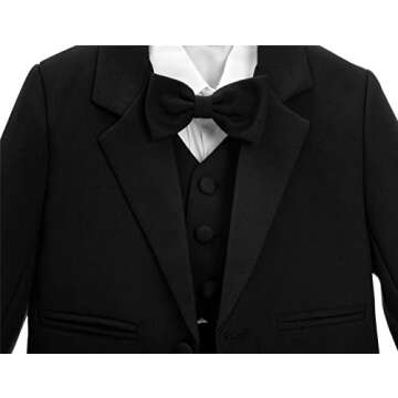 Dressy Daisy Toddler Boy Tuxedo Set 5 Pcs Formal Wear 2T