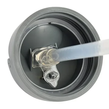 BEABA Kids Straw Sippy Cup with Removable Handles - 10 oz, Charcoal