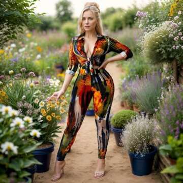 CUTUBLY Sexy Bodycon Long Sleeve Jumpsuit for Women