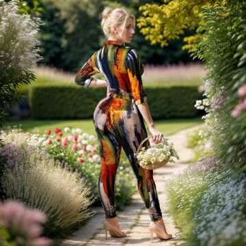 CUTUBLY Sexy Bodycon Long Sleeve Jumpsuit for Women