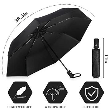 Jexine 6 Pcs Travel Umbrella Automatic Open Close