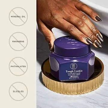 TPH BY TARAJI Tough Cookie Style Defining Hair Gel with Castor Oil | Extra-Hold Frizz Control for Curly & Coily Hair | Helps Promote Hair Growth & Shine |Vegan & Cruelty Free |For Women & Men, 8 fl oz