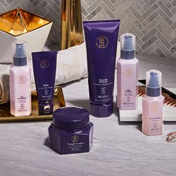 TPH BY TARAJI Tough Cookie Style Defining Hair Gel with Castor Oil | Extra-Hold Frizz Control for Curly & Coily Hair | Helps Promote Hair Growth & Shine |Vegan & Cruelty Free |For Women & Men, 8 fl oz