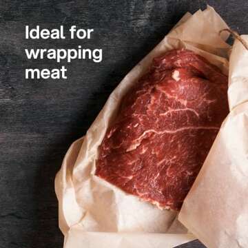 Kenley Butcher Paper Dispenser - Large Holder and Cutter for Wrapping Butcher Craft Freezer Paper Roll 24 Inch - Wall Mount or Tabletop - Carbon Steel Non-Slip Cutter with Serrated Blade - Easy to Use