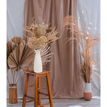 Fake Flowers Bouquet for Decorations Artificial Flowers Silk Flowers Artificial for Decoration Fall Flower Centerpieces for Coffee Table Decor (Beige)