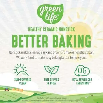 GreenLife 12-Cup Muffin Pan, Healthy Ceramic Nonstick Bakeware, PFOA & PFAS-Free Cupcake Tray, Durable Baking Pan, Versatile Kitchen Essential, Easy Clean Muffin Mold, Nonstick Baking Sheet, Turquoise