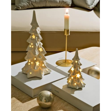 Buy DN DECONATION Ceramic Light Up Christmas Trees