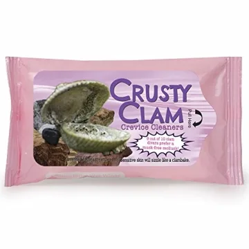Gears Out Crusty Clam Crevice Wipes - Moist Wipes for Women - Discreet Travel Size - Bachelorette Pa...