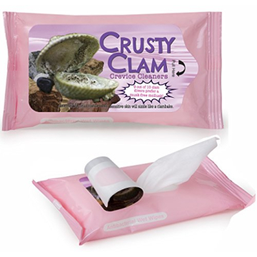 Gears Out Crusty Clam Wipes - Hilarious Travel Size Wipes