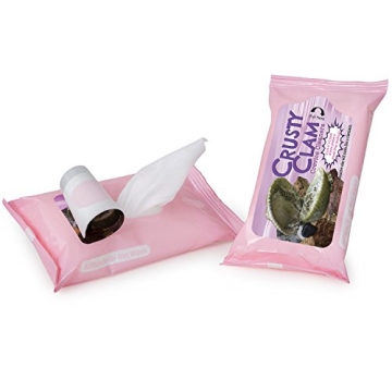 Gears Out Crusty Clam Wipes - Hilarious Travel Size Wipes