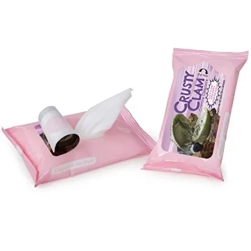 Gears Out Crusty Clam Wipes - Hilarious Travel Size Wipes