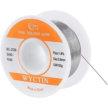 WYCTIN 60-40 Rosin Core Solder Wire for DIY Projects