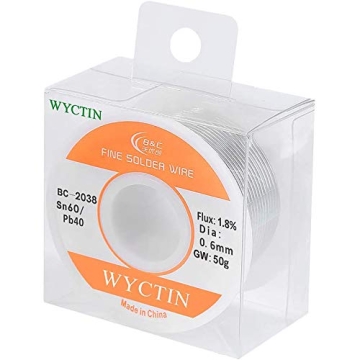 WYCTIN 60-40 Rosin Core Solder Wire for DIY Projects