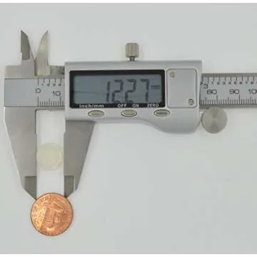 Aiskaer Self Adhesive Rubber Bumpers - Door & Drawer Furniture Bumpers - Clear Cylindrical (0.472" (12mm) Diameter x 0.3" (7.5mm) Height, 64 Pcs)