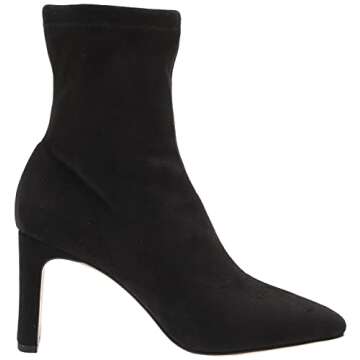 The Drop Jane High Heel Sock Boot in Black - Trendy Comfort