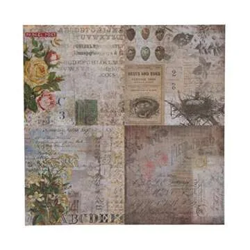 36 Sheets Wallflower Paper Stash by Tim Holtz, Double-Sided