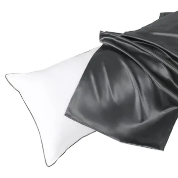 HUXMEYSON Body Pillow with Cooling Satin Case for Comfort