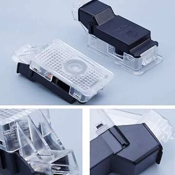 Car Door LED Logo Projector Ghost Shadow Lights Welcome Lamp Easy Installation for Acura