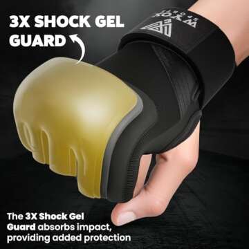 WYOX Boxing Hand Wraps with Gel Padding for Protection