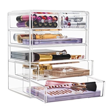 Sorbus Acrylic Makeup Organizer 7-Drawer Storage Case