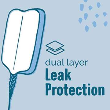 Seventh Generation Tampons with Comfort Applicator Regular Absorbency Organic Cotton Tampons 18 Count, Pack of 6