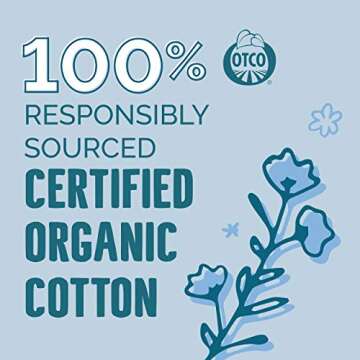Seventh Generation Tampons with Comfort Applicator Regular Absorbency Organic Cotton Tampons 18 Count, Pack of 6