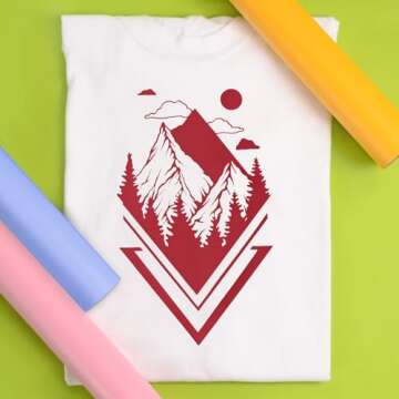 Siser EasyWeed Heat Transfer Vinyl 11.8" x 15ft Roll (Red) - Compatible with Siser, Cricut, Silhouette and Other Craft/Professional Cutters - CPSIA Certified