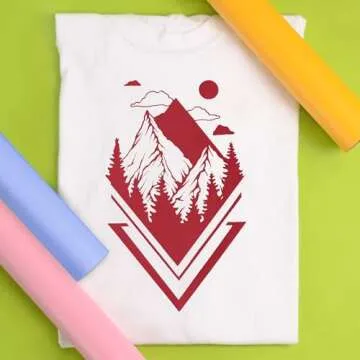 Siser EasyWeed Heat Transfer Vinyl 11.8" x 15ft Roll (Red) - Compatible with Siser, Cricut, Silhouette and Other Craft/Professional Cutters - CPSIA Certified