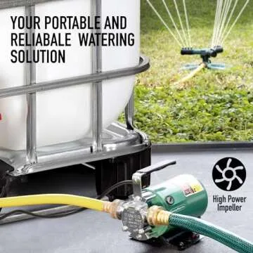 Portable SumpMarine Water Transfer Pump 330 GPH