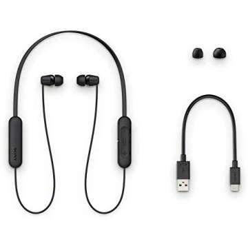 SONY WI-C200 Wireless Bluetooth Headphones for Superior Sound Quality and Comfort