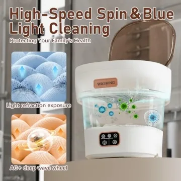 Portable Washing Machine 12L for Travel and Small Spaces