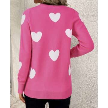 Gleeivy Casual Pink Sweater for Women - Trendy & Warm