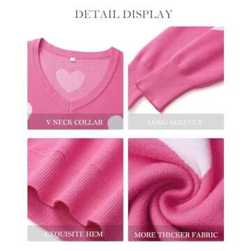 Gleeivy Casual Pink Sweater for Women - Trendy & Warm