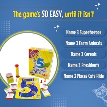 5 Second Rule Game Jr. Fun Family Card Game for All Ages