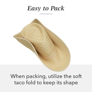 Wallaroo Hat Company – Women’s Bali Fedora – UPF 30+ Sun Protection, Wide Brim, Packable and Adjustable Sizing for Medium Crown Sizes – Fashionable Sun Hat for Everyday Sun Protection (Natural)