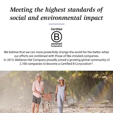 Wallaroo Hat Company – Women’s Bali Fedora – UPF 30+ Sun Protection, Wide Brim, Packable and Adjustable Sizing for Medium Crown Sizes – Fashionable Sun Hat for Everyday Sun Protection (Natural)