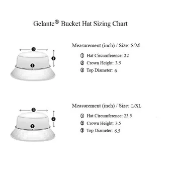 Gelante Packable Cotton Fishing Bucket Hat for Summer