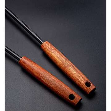 FJNATINH Spatula & Ladle Wok Tool Set, 14.2-15 inches Wok Utensils, Stainless Steel Wok Spatula