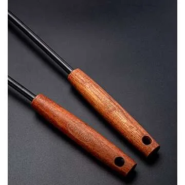 FJNATINH Spatula & Ladle Wok Tool Set, 14.2-15 inches Wok Utensils, Stainless Steel Wok Spatula