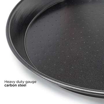 Ecolution Sol Paella Pan – Eco-Friendly PFOA Free Hydrolon Non-Stick – Heavy Duty Carbon steel with Riveted Chrome Plated Handles – Dishwasher Safe – Limited – Black– 15” Diameter