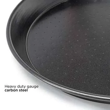 Ecolution Sol Paella Pan – Eco-Friendly PFOA Free Hydrolon Non-Stick – Heavy Duty Carbon steel with Riveted Chrome Plated Handles – Dishwasher Safe – Limited – Black– 15” Diameter