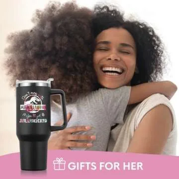 NOWWISH Mamasaurus Coffee Tumbler for Moms and Wives